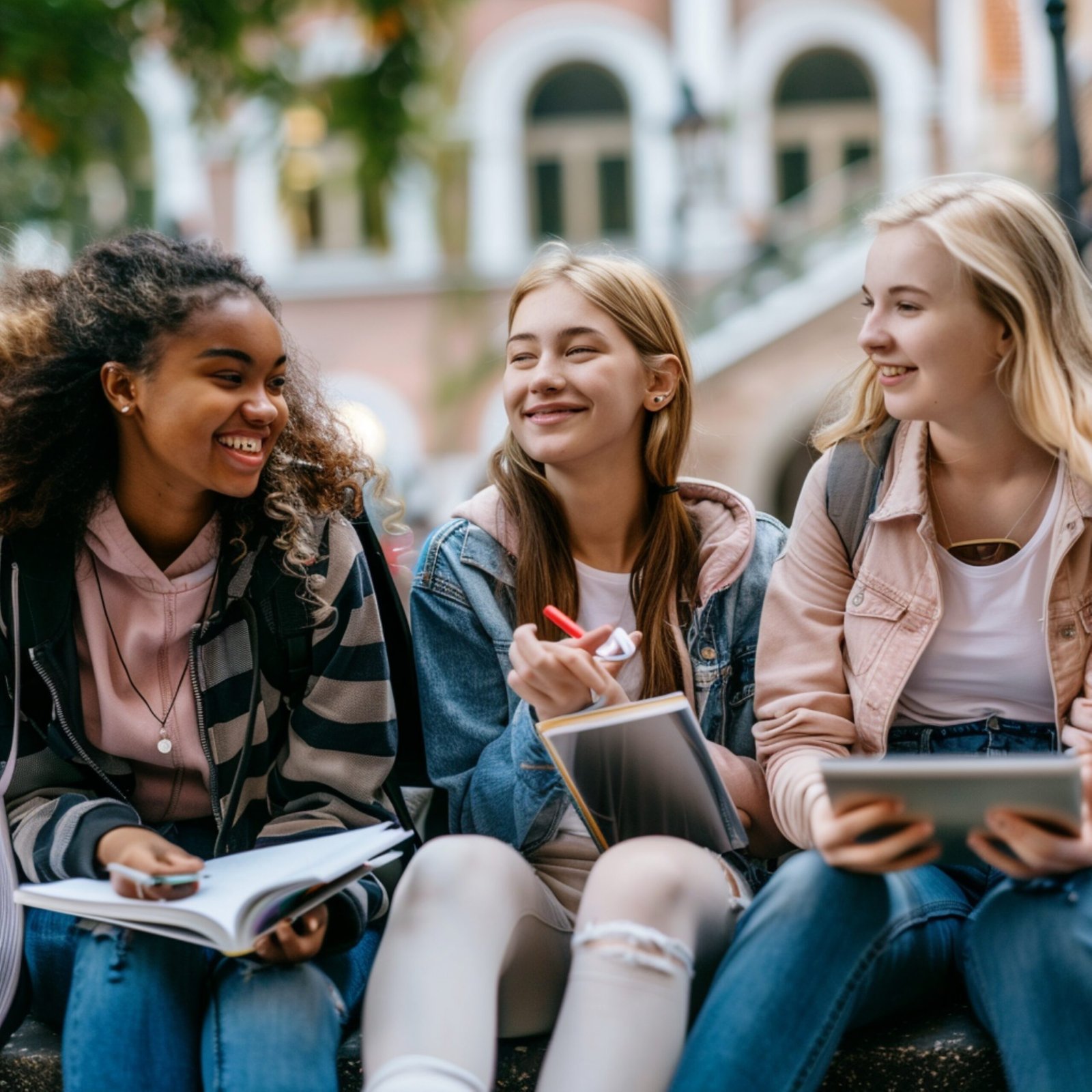 STUDY IN UK group students are smiling scaled
